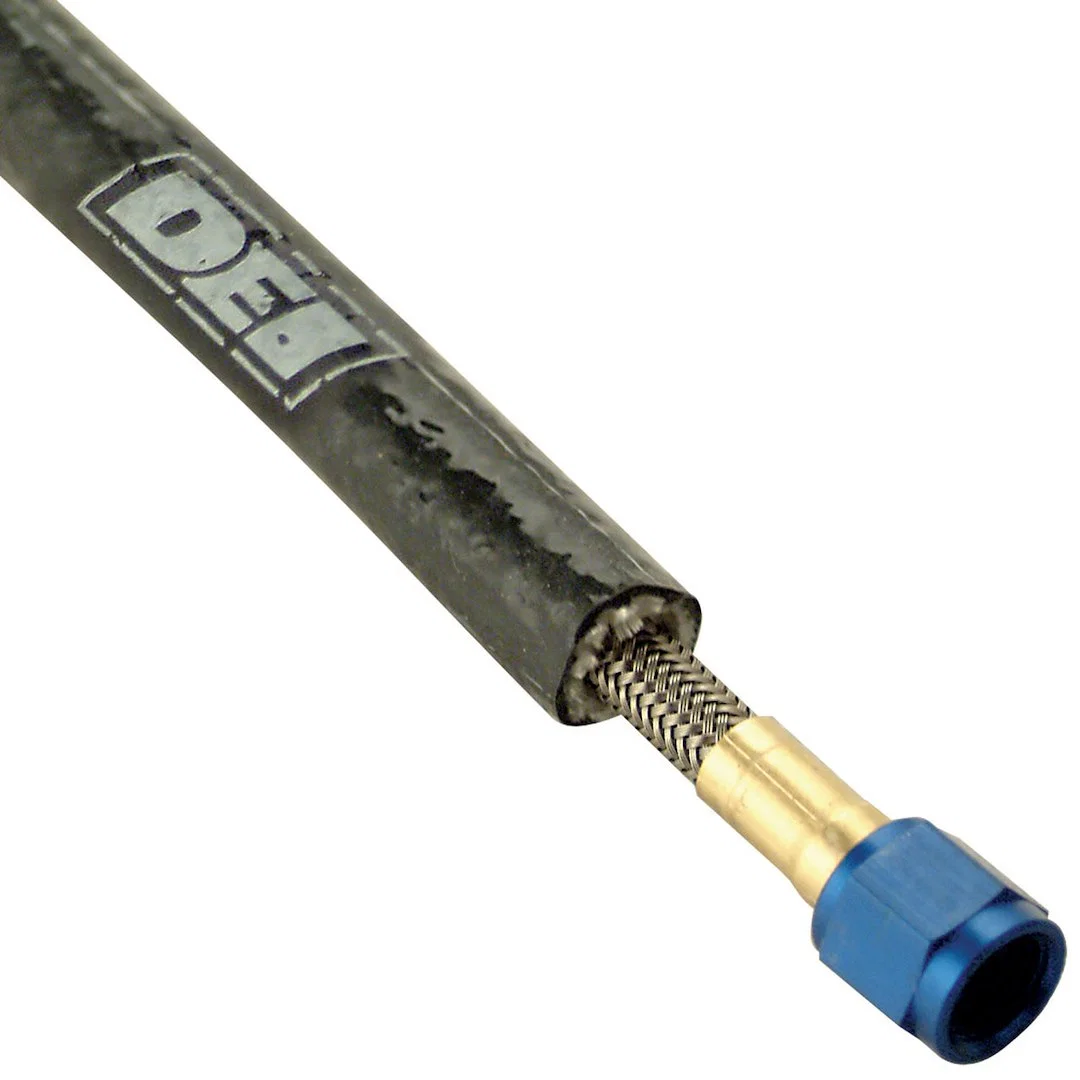 10470 – DESIGN ENG Hose Heat Sleeve, 3/8 Inch Inside Diameter Slides Over Hose 3 Foot Length Black